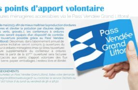 Point d’apport volontaire Ordures Ménagères accessible avec votre Pass’Vendée Grand Littoral